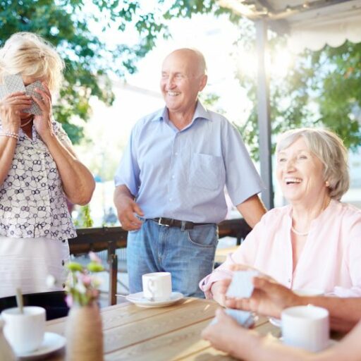 Consider independent senior living for an active an engaging lifestlye, and a group of like-minded friends, like pictured here.