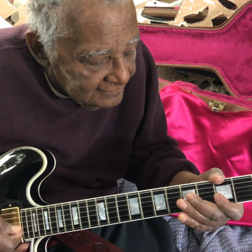 St. Andrews and Bethesda Home Health occupational therapy patient Eugene Fluker playing his prized guitar after weeks of occupational therapy.
