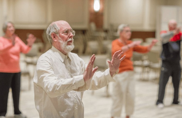 Low-impact exercises like tai chi can help seniors with balance