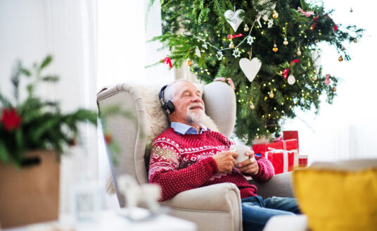 Holiday gifts for a senior with dementia can include music to help stimulate the mind may include music albums that they enjoyed throughout their life.
