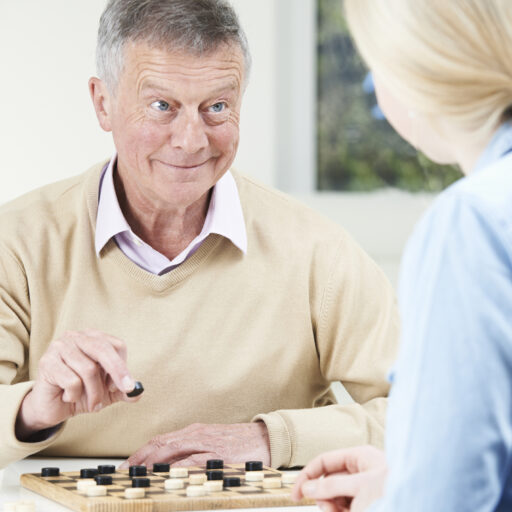 Checkers and other indoor activities can help pass the time