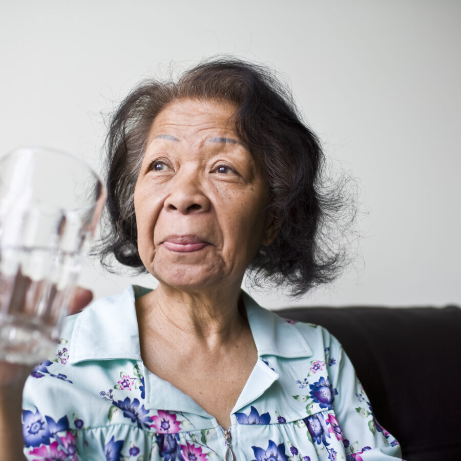 drinking water will help preventing dehydration in seniors