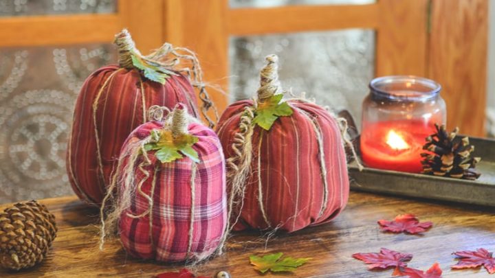 No-Sew Shirt Sleeve Pumpkin Halloween Crafts for Seniors