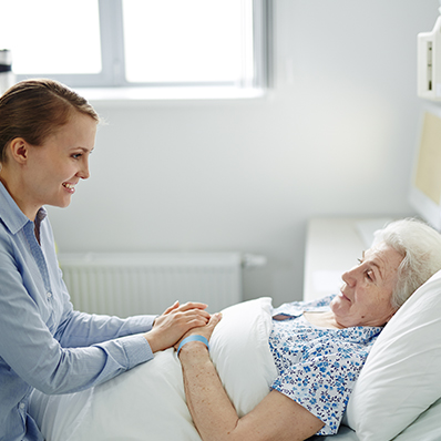 Hospice Provider with Patient