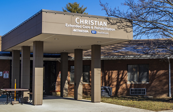 The outside of the Bethesda Christian skilled nursing facility