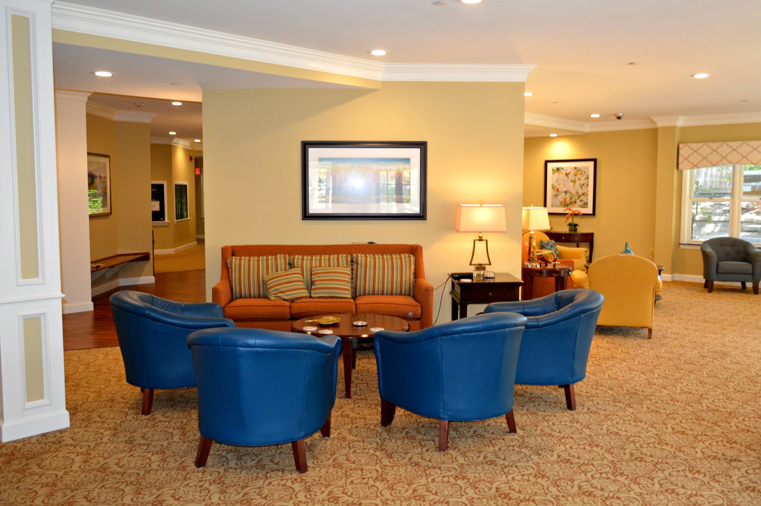 Bethesda Gardens lobby sitting area