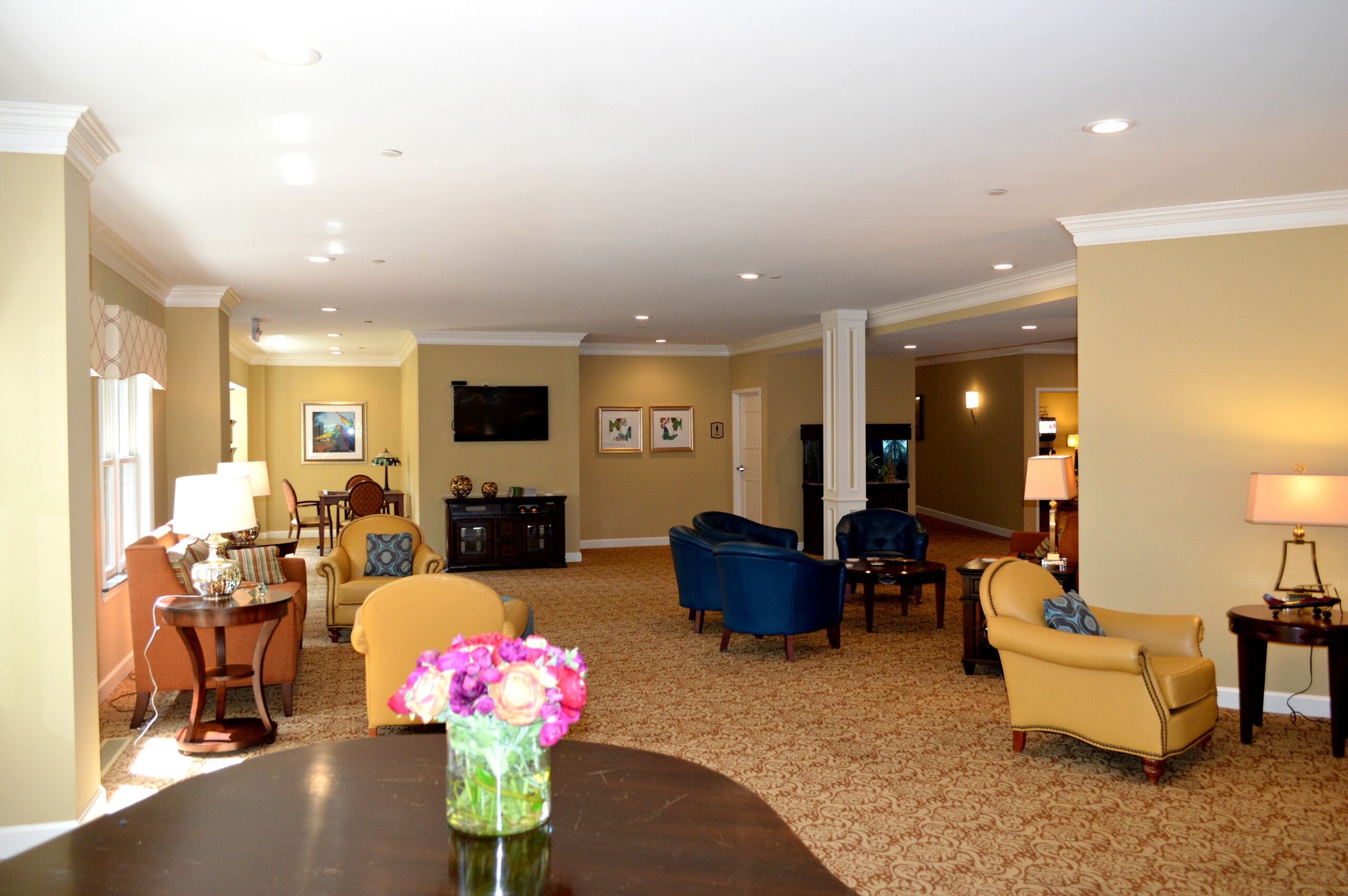 Bethesda Gardens lobby and reception sitting area