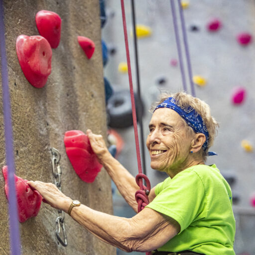 Marybel Cova Rock Climbing | Bethesda Senior Living