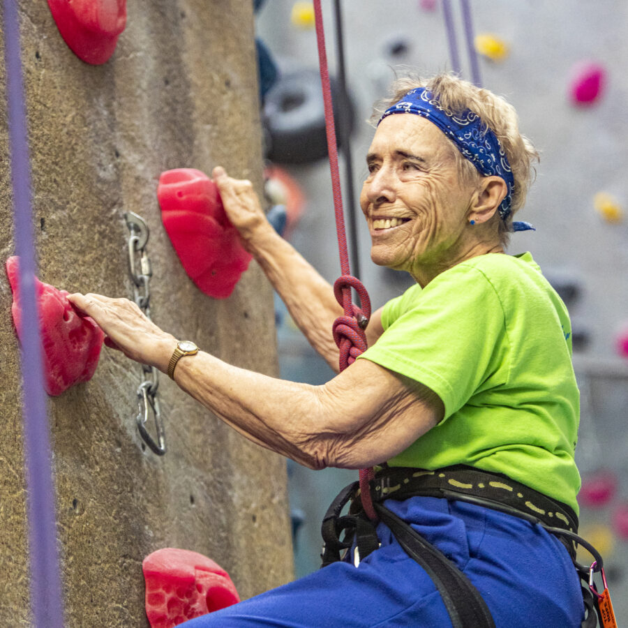 Marybel Cova Rock Climbing | Bethesda Senior Living
