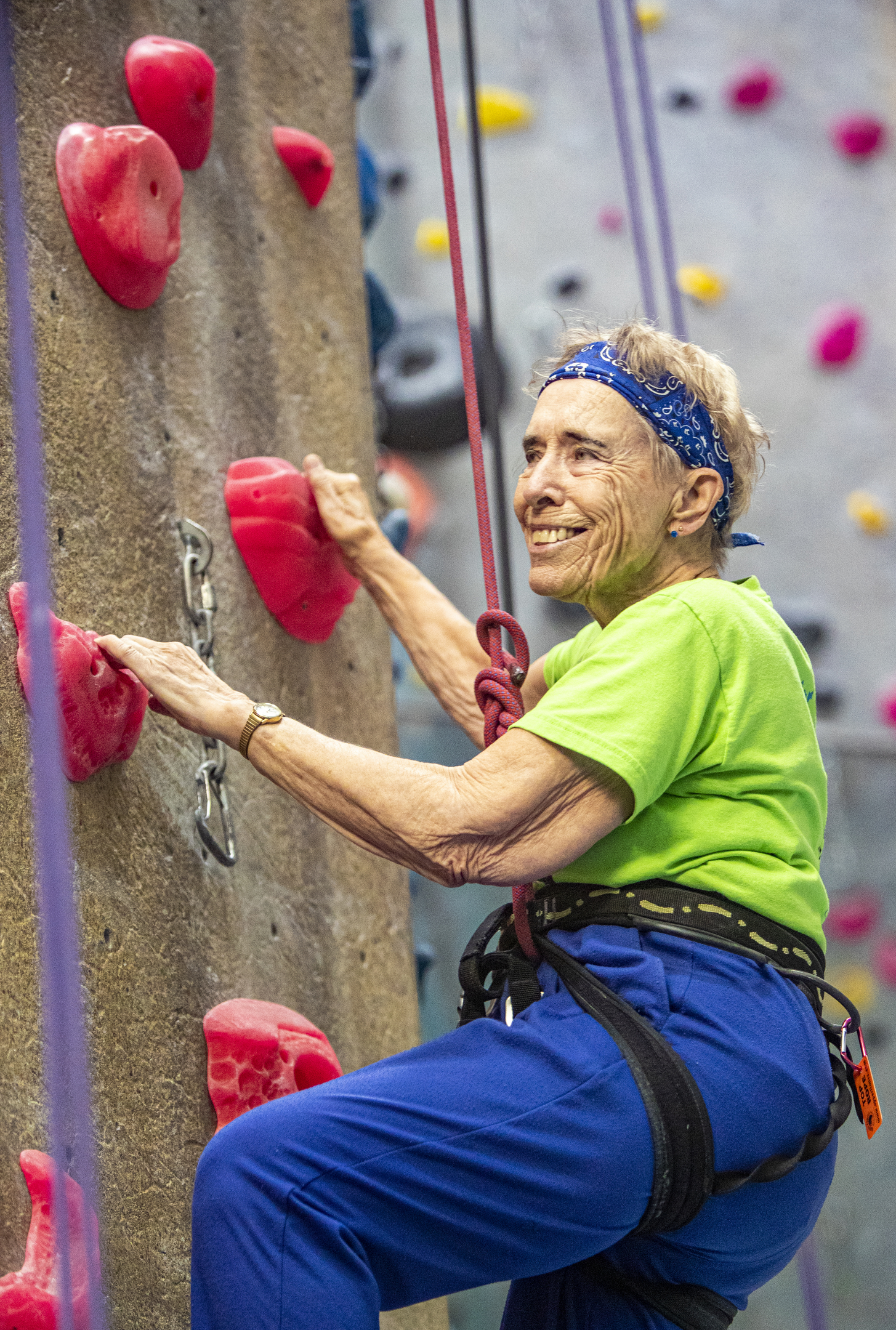 Marybel Cova Rock Climbing | Bethesda Senior Living