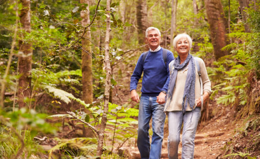 Senior couple walking in nature | Improve the quality of life for seniors