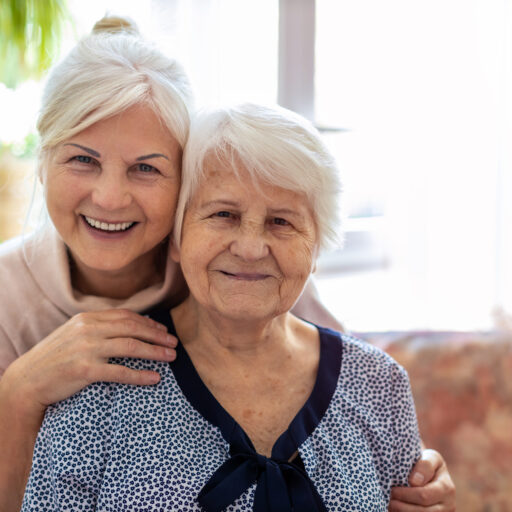Senior woman and daughter caregiver | Self-care for caregivers