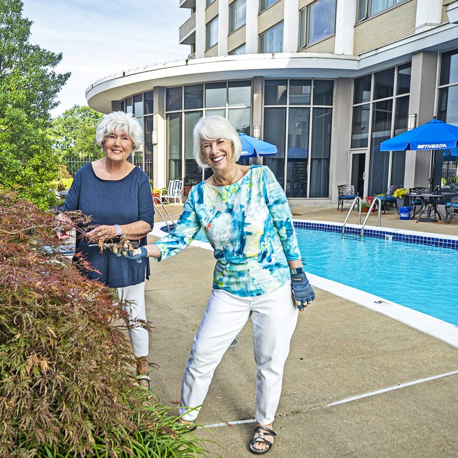 Judy and Jo at Bethesda Barclay House