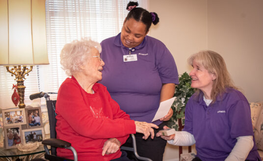 Bethesda's Care Management team assists a resident