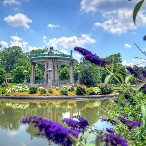 Forest Park in spring, a popular St. Louis location for events for seniors