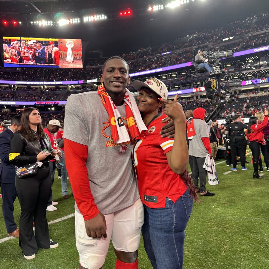 Terry and Tershawn Wharton - Bethesda's biggest Kansas City Chiefs fan