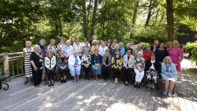 Bethesda Health Group residents enjoying fresh air and sunshine in the community gardens.